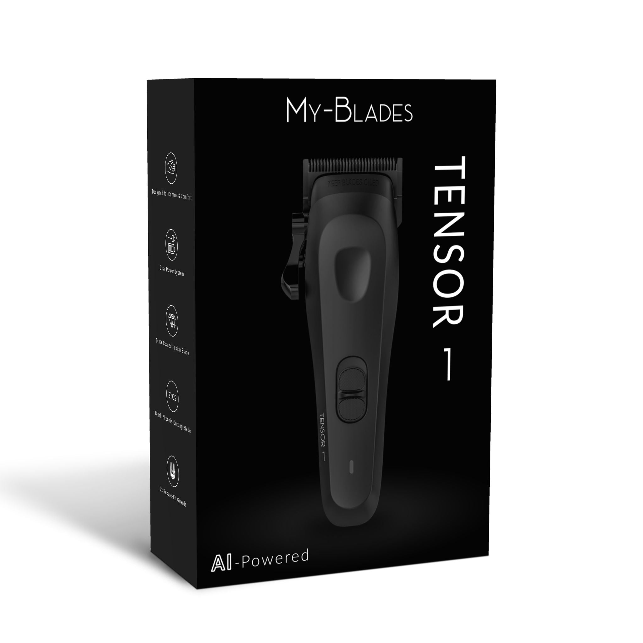 Tensor 1 Black – AI搭載のプロ理髪師兼ヘアクリッパー
